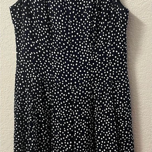 Lauren Ralph Lauren Polka Dot Fit & Flare Dress Size 12 - Picture 2 of 6